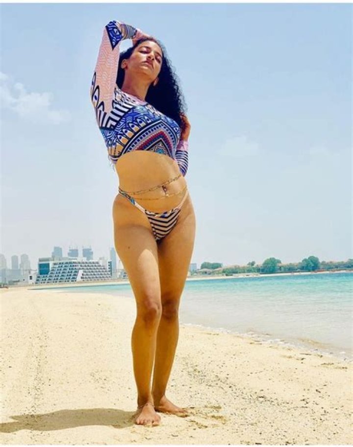 
Reactions As Popular Actress, Sophie Alakija Flaunts Her Bikini Outfit In New Photos Online 